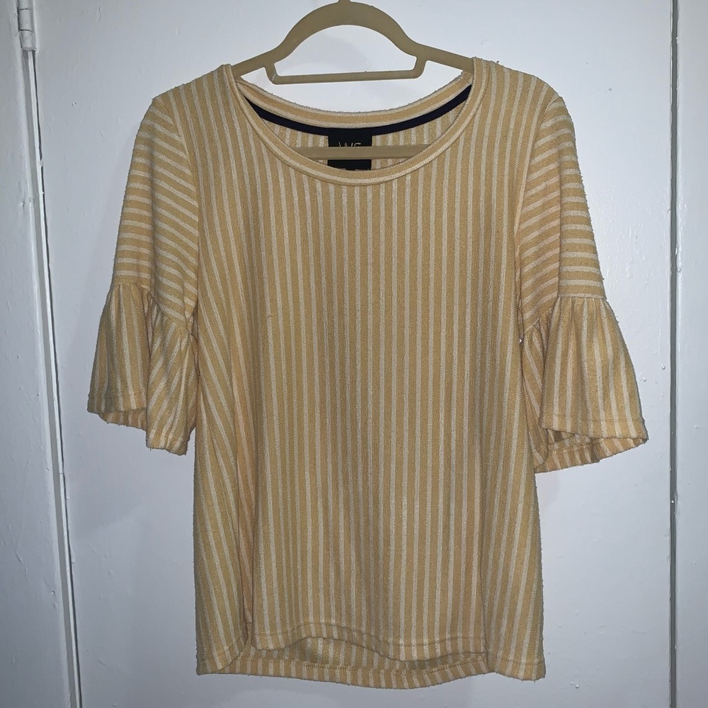 Yellow striped blouse